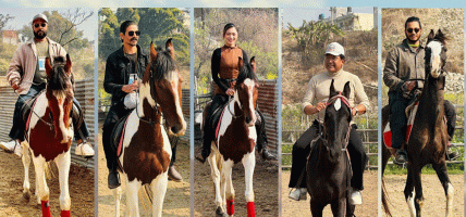 फिल्मी कलाकारलाई घोडचढी तालिम दिदै चलचित्र विकास बोर्ड फिल्मी कलाकारलाई घोडचढी तालिम दिदै चलचित्र विकास बोर्ड