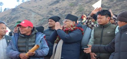 रुकुमको समग्र विकासका लागि उम्मेदवार बनेर आए- प्रचण्ड