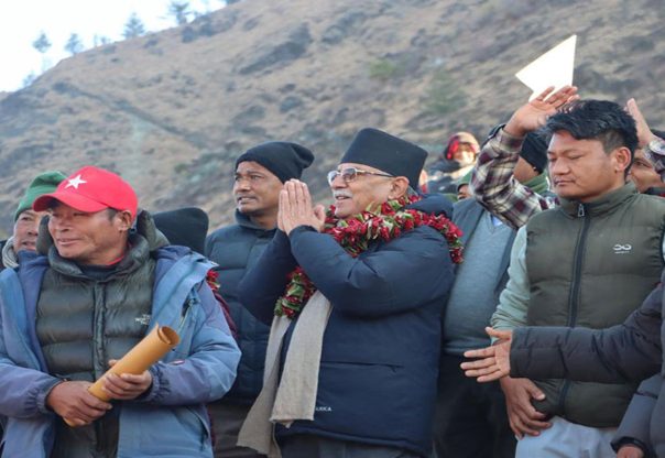 रुकुमको समग्र विकासका लागि उम्मेदवार बनेर आए- प्रचण्ड