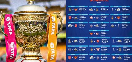 आइपिएलको सुरुआती २० खेलको तालिका सार्वजनिक