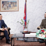 शिक्षामन्त्री सस्मित पोखरेलसँग चिनियाँ राजदूत चाङ माओमिङको शिष्टाचार भेटवार्ता