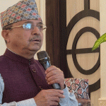 सभापति गगन थापासँग भएको भेटबारे पूर्णबहादुर खड्काले गरे भेलामा ब्रिफिङ