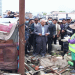 भत्काइएको थापाथली सुकुम्बासी बस्तीमा पुगे पूर्वप्रधानमन्त्री डा. बाबुराम भट्टराई