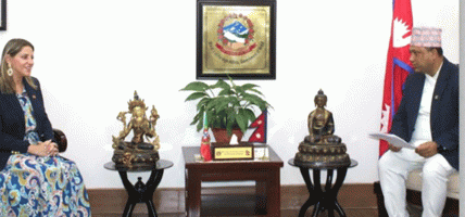 परराष्ट्रमन्त्री खनालसँग नेपाल भ्रमणमा रहेकी पोर्चुगलकी उपविदेशमन्त्री डा. जाभियरको भेटवार्ता