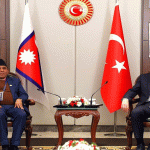 राष्ट्रियसभा अध्यक्ष नारायणप्रसाद दाहाल र टर्किस सभामुख नुमान कुर्तुल्मुसबिच शिष्टाचार भेटवार्ता