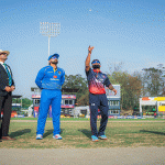 युएईविरुद्ध टस जितेर पहिला ब्याटिंग गर्दै नेपाल