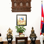 परराष्ट्रमन्त्री शिशिर खनालसँग अमेरिकी सहायक विदेशमन्त्री कपुरको शिष्टाचार भेट