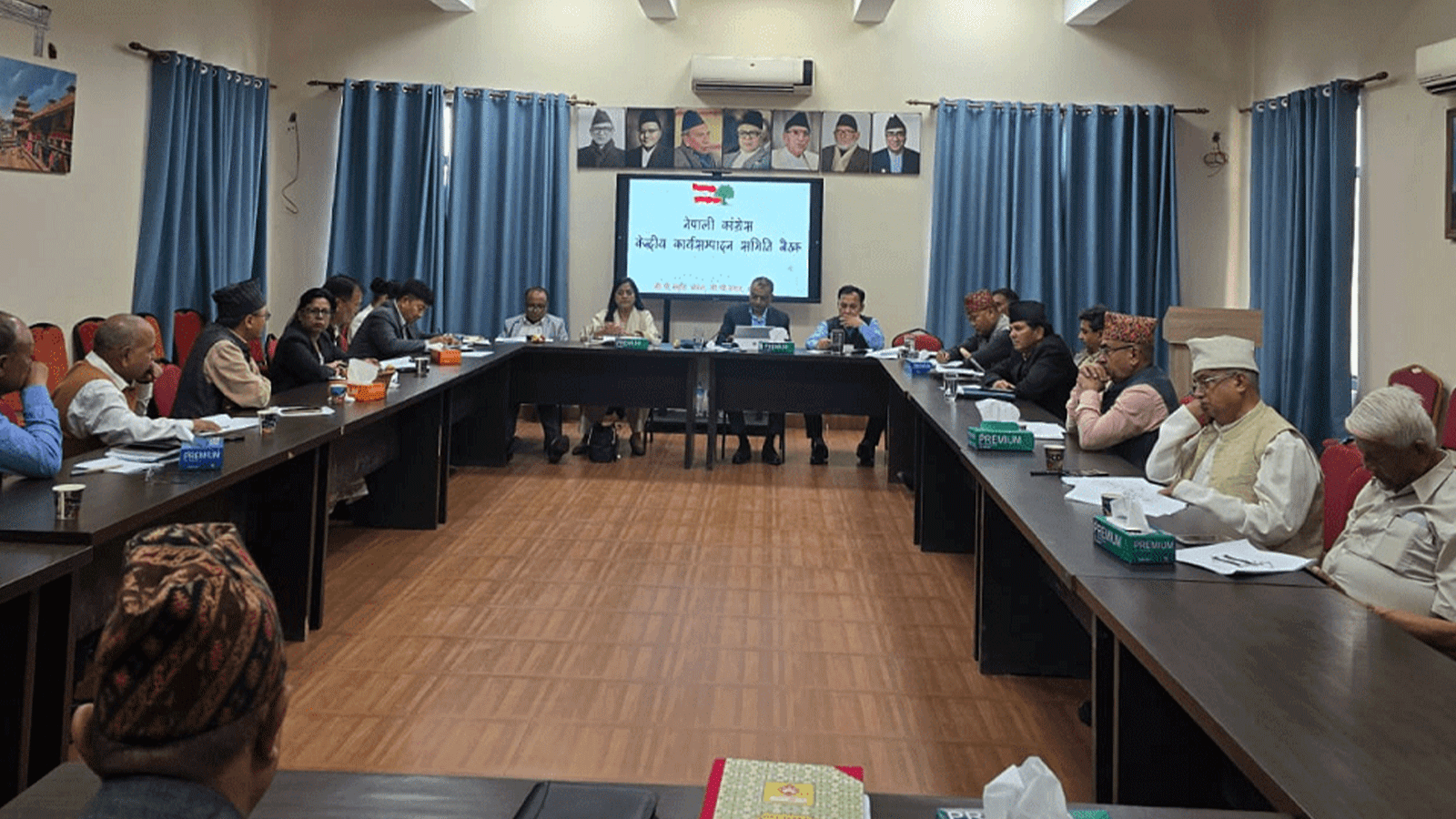 नेपाली कांग्रेस केन्द्रीय कार्यसम्पादन समितिको बैठक जारी