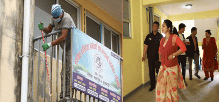 सुकुमबासी राख्न बनाइएको अपार्टमेन्टमा सरसफाइ धमाधम, अनुगमनमा पुगिन् सुनिता