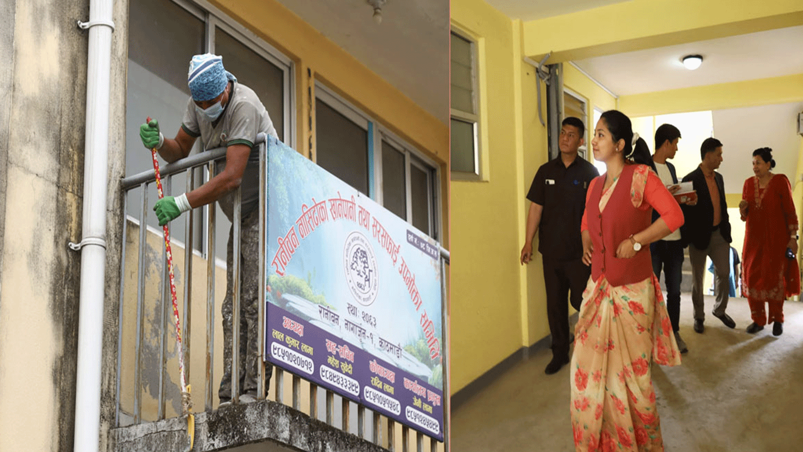 सुकुमबासी राख्न बनाइएको अपार्टमेन्टमा सरसफाइ धमाधम, अनुगमनमा पुगिन् सुनिता