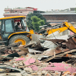 अतिक्रमित बस्ती हटाउने क्रम जारी : काठमाडौँका तीन बस्तीका ७ सय ८१ घर भत्किए