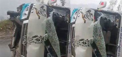 पृथ्वी राजमार्गमा माइक्रो बस दुर्घटना, १२ जना घाइते