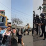 वीरगन्जमा बिहानैदेखि चल्यो डोजर