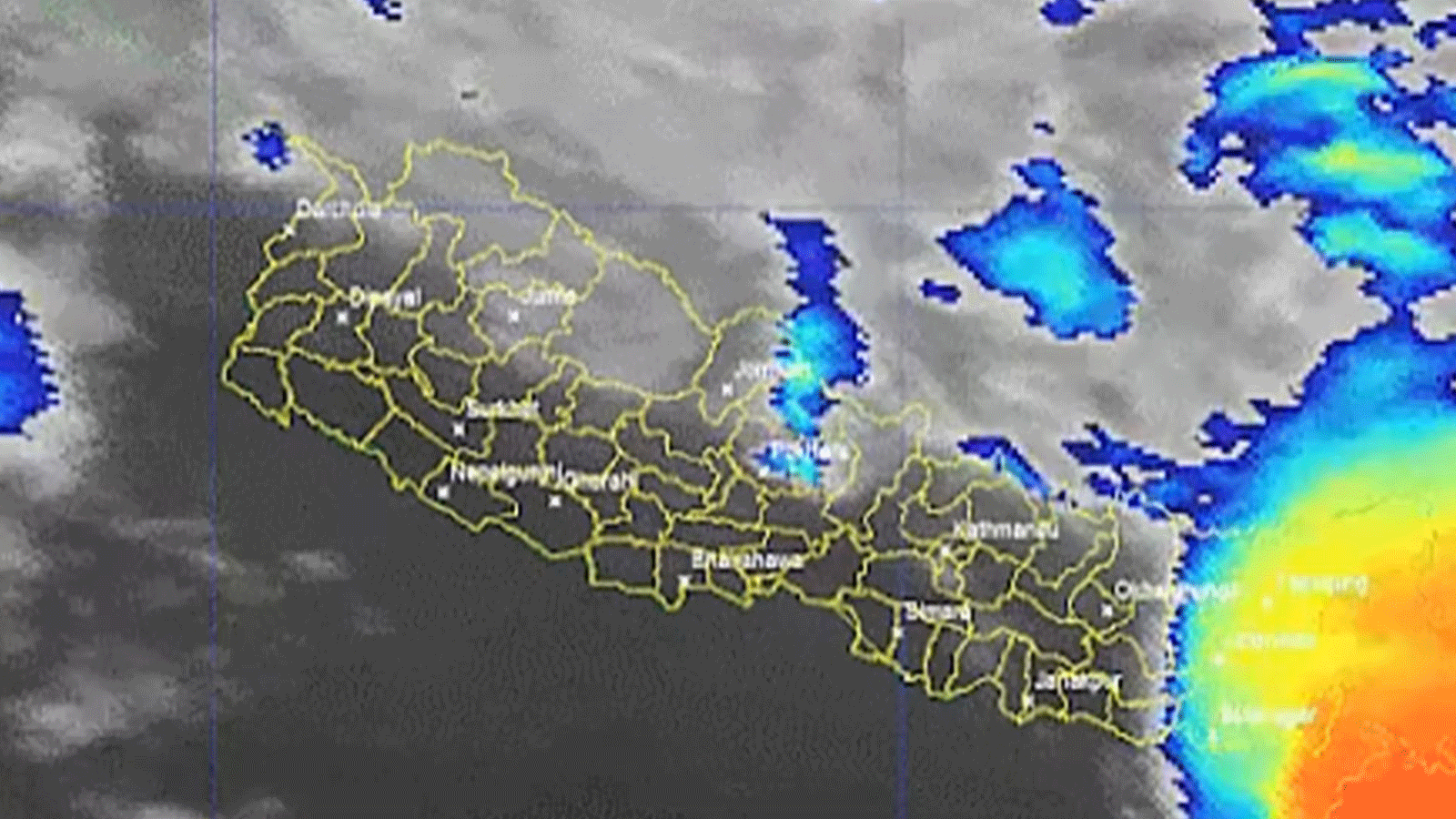 आजदेखि तीन दिन हावाहुरीसहित वर्षा हुने, सतर्क रहन आग्रह