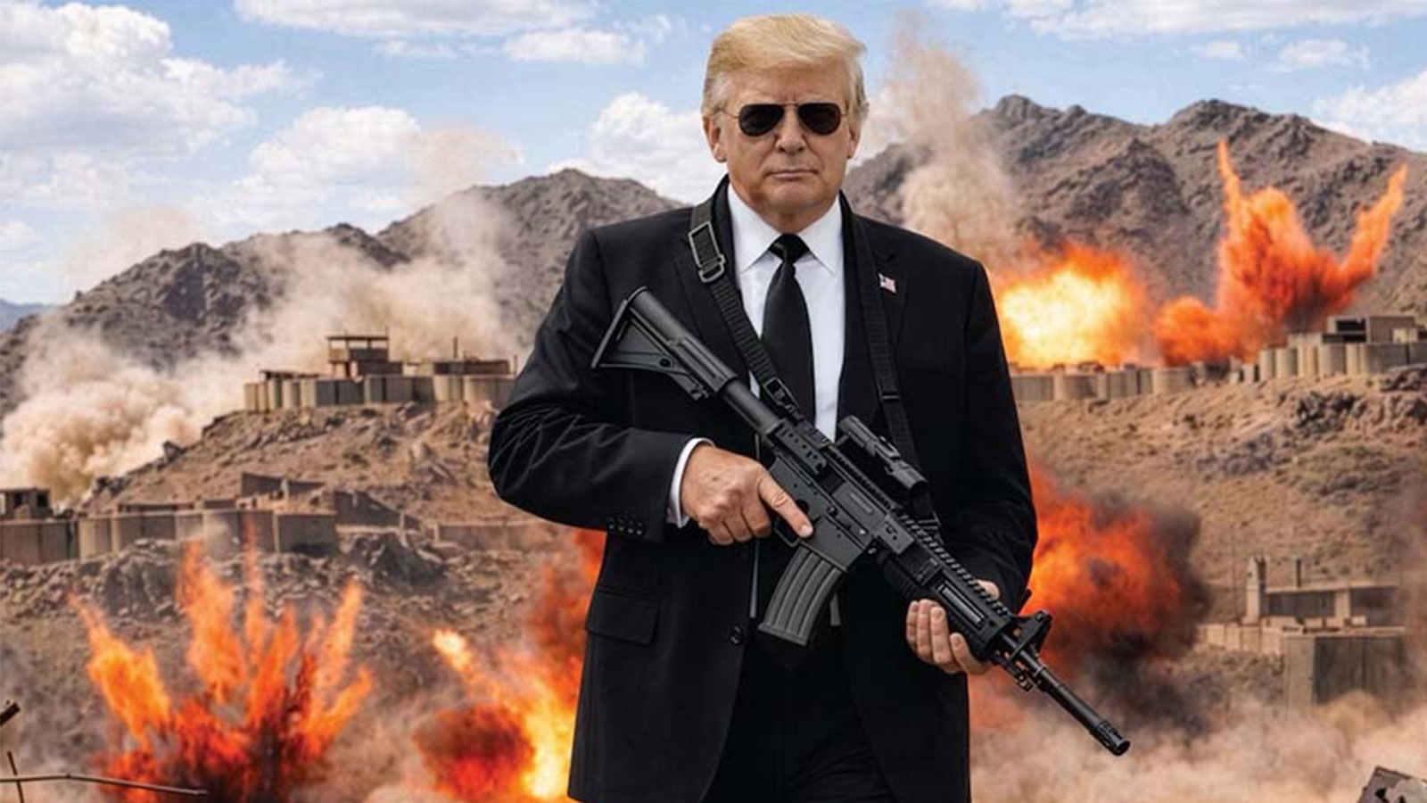 राइफल बोकेको तस्वीर शेयर गर्दै ट्रम्पले इरानलाई दिए यस्तो चेतावनी