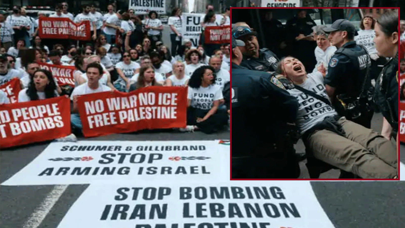 न्युयोर्कमा इरान युद्धको विरोधमा प्रदर्शन