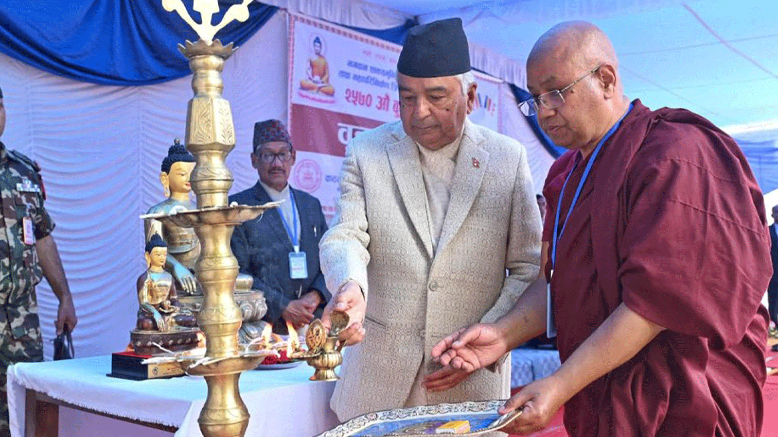 राष्ट्रिय एकता, सहिष्णुता र विकासका लागि बुद्धका पञ्चशील र  चार आर्य सत्य सिद्धान्त मार्गनिर्देशक : राष्ट्रपति पाैडेल