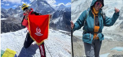 सशस्त्र प्रहरीका दुई महिला कर्मचारीबाट सगरमाथाको सफल आरोहण