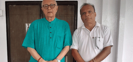 नेपाली कांग्रेसका महामन्त्री गुरूराज घिमिरे र नेता शेखर कोइरालाबीच भेटवार्ता
