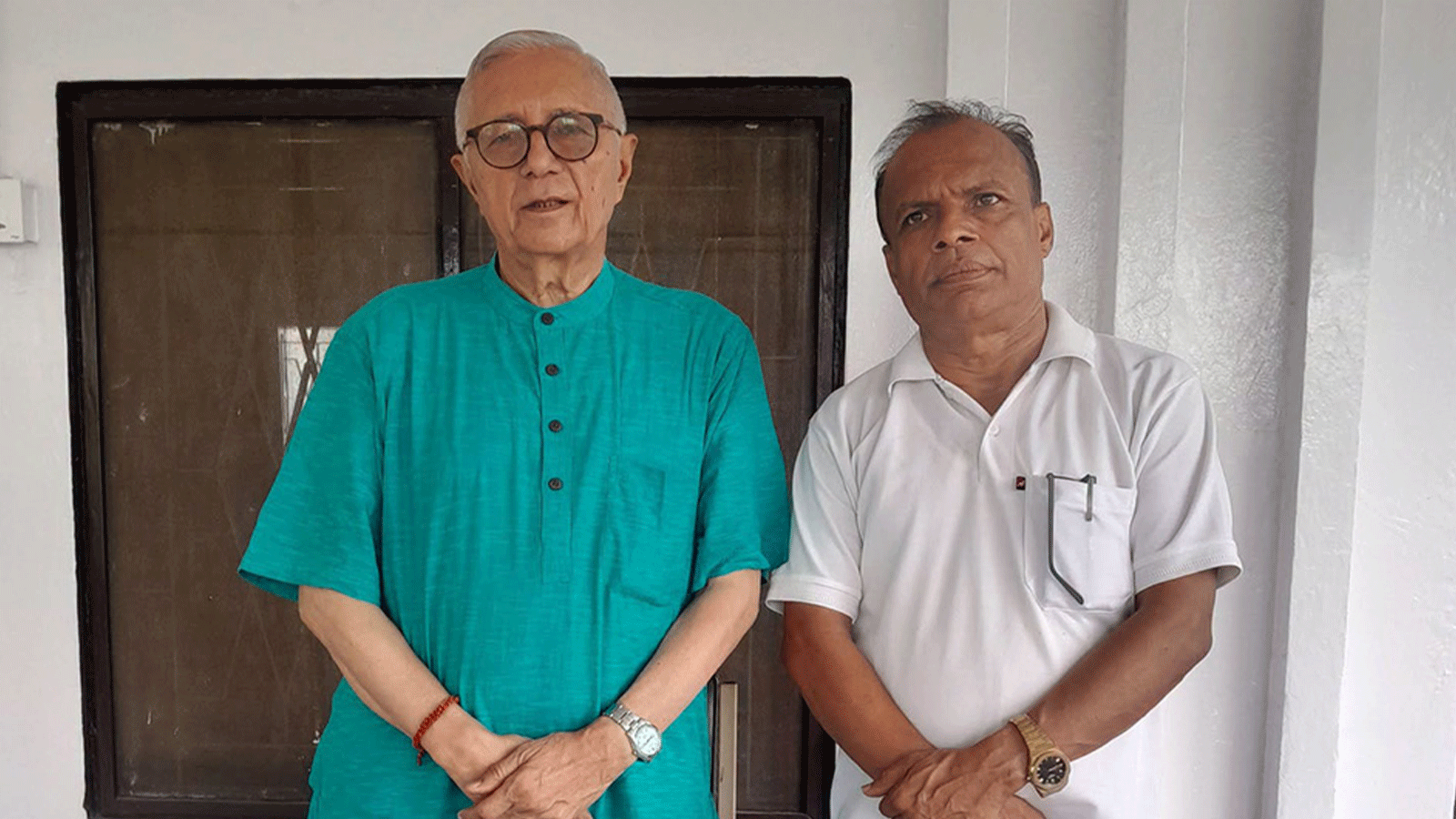 नेपाली कांग्रेसका महामन्त्री गुरूराज घिमिरे र नेता शेखर कोइरालाबीच भेटवार्ता