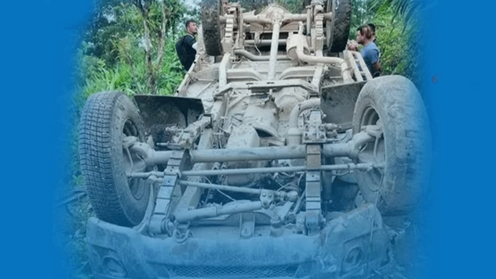 इलाममा जीप दुर्घटना हुँदा चालकसहित तीन जना घाइते