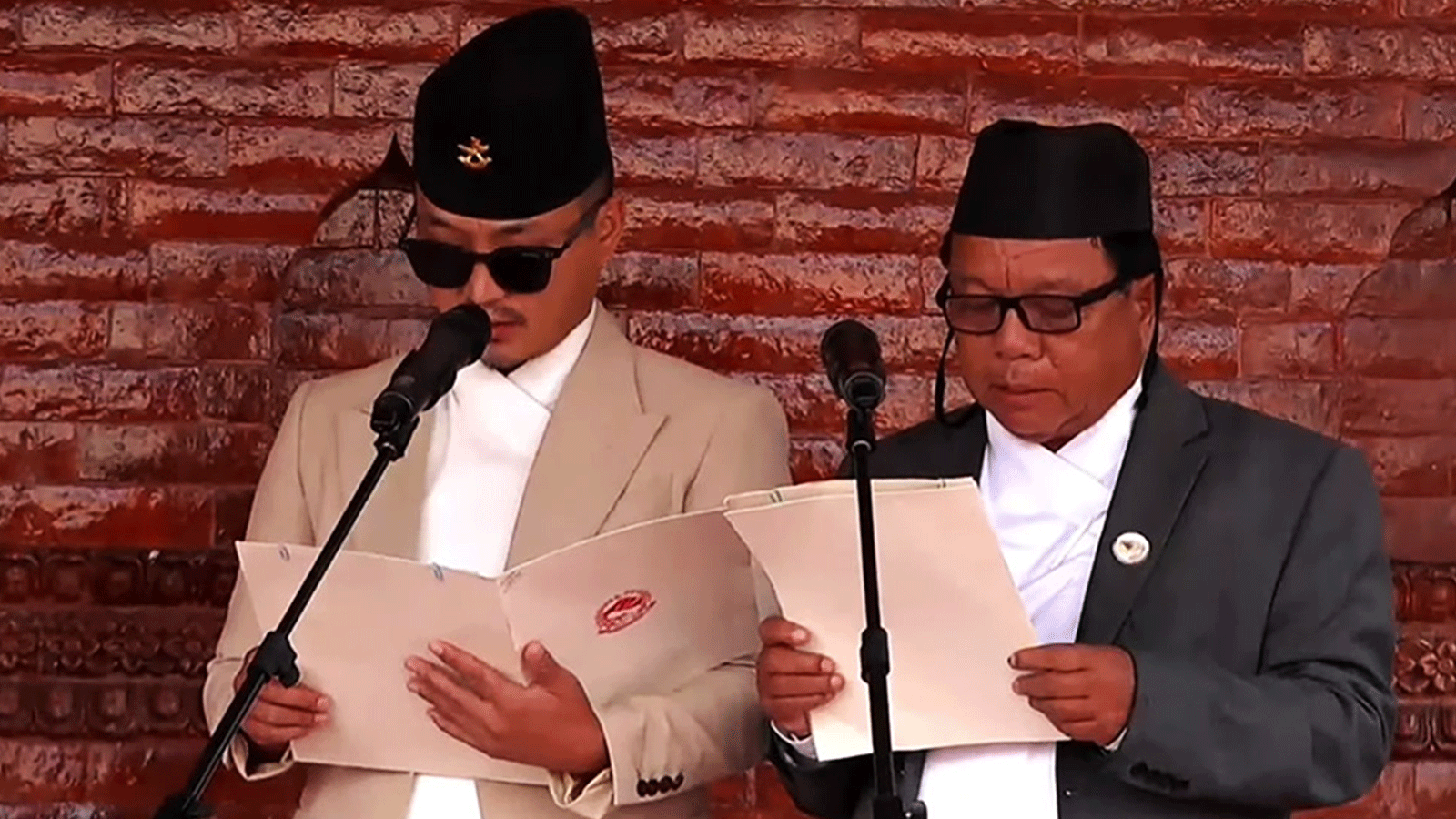 सुदन गुरुङ र महावीर पुनले लिए पद तथा गोपनियताको सपथ
