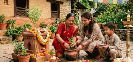 आज निर्जला एकादशी, घरघरमा तुलसीको बिउ राखी मनाइँदै