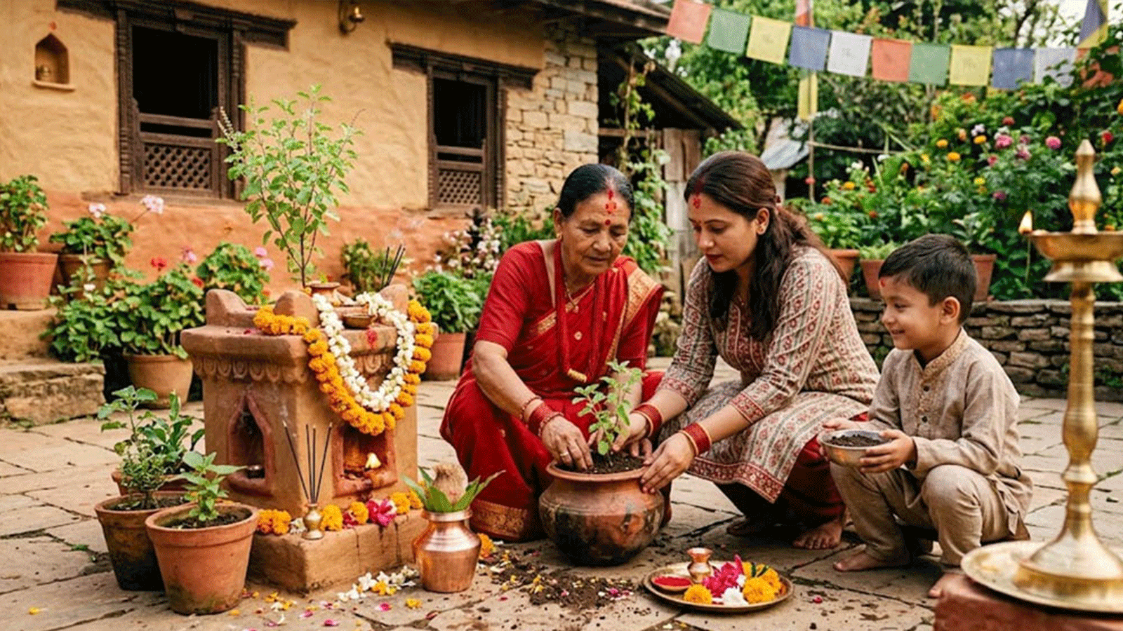 आज निर्जला एकादशी, घरघरमा तुलसीको बिउ राखी मनाइँदै