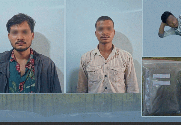 गोली प्रहार गरी २९६ ग्राम ब्राउन सुगरसहित तीन जना पक्राउ