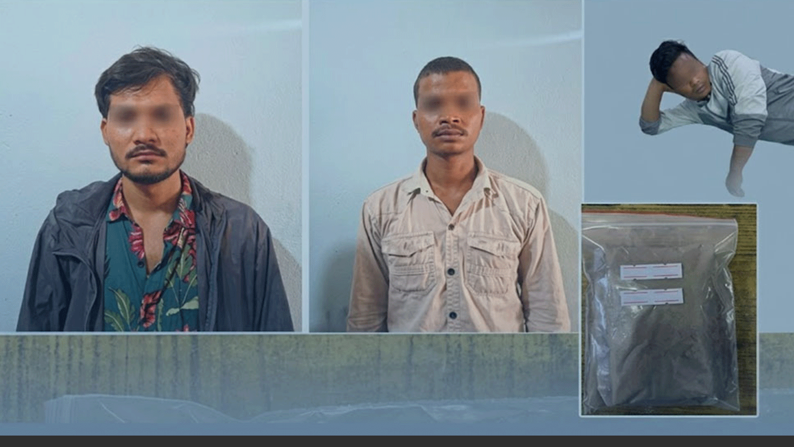 गोली प्रहार गरी २९६ ग्राम ब्राउन सुगरसहित तीन जना पक्राउ