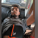 सिरहाको गोलबजारमा प्रदर्शनको क्रममा गोली लागि घाइते भएका अर्का युवक लाई सेनाको हेलिकोप्टरमा थप उपचारका लागि लगियो