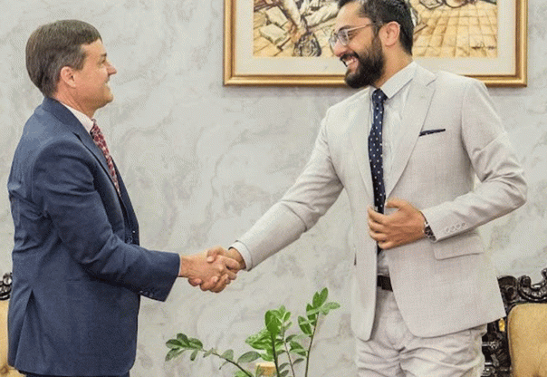 शिक्षा तथा खेलकुद मन्त्री सस्मित पोखरेलसँग अमेरिकी कार्यवाहक राजदूतको शिष्टाचार भेटवार्ता शिक्षा तथा खेलकुद मन्त्री सस्मित पोखरेलसँग अमेरिकी कार्यवाहक राजदूतको शिष्टाचार भेटवार्ता