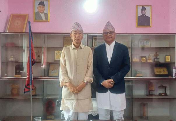 कोशी प्रदेशका प्रदेश प्रमुख परशुराम खापुङ र मुख्यमन्त्री हिक्मत कुमार कार्कीबीच आज बिहान भेटघाट कोशी प्रदेशका प्रदेश प्रमुख परशुराम खापुङ र मुख्यमन्त्री हिक्मत कुमार कार्कीबीच आज बिहान भेटघाट