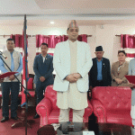 बागमती प्रदेशका नवनियुक्त मन्त्री शैलेन्द्रमान बज्राचार्यले लिए पद तथा गोपनीयताको शपथ