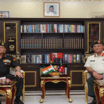 प्रधानसेनापति अशोकराज सिग्देल र भारतीय स्थल सेनाध्यक्ष जनरल धीरज सेठबीच भेटवार्ता