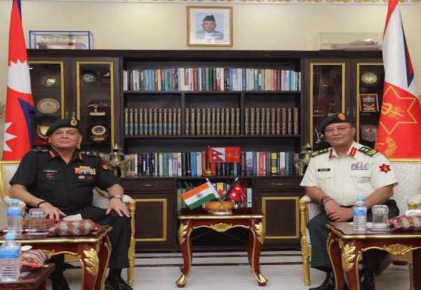 प्रधानसेनापति अशोकराज सिग्देल र भारतीय स्थल सेनाध्यक्ष जनरल धीरज सेठबीच भेटवार्ता प्रधानसेनापति अशोकराज सिग्देल र भारतीय स्थल सेनाध्यक्ष जनरल धीरज सेठबीच भेटवार्ता