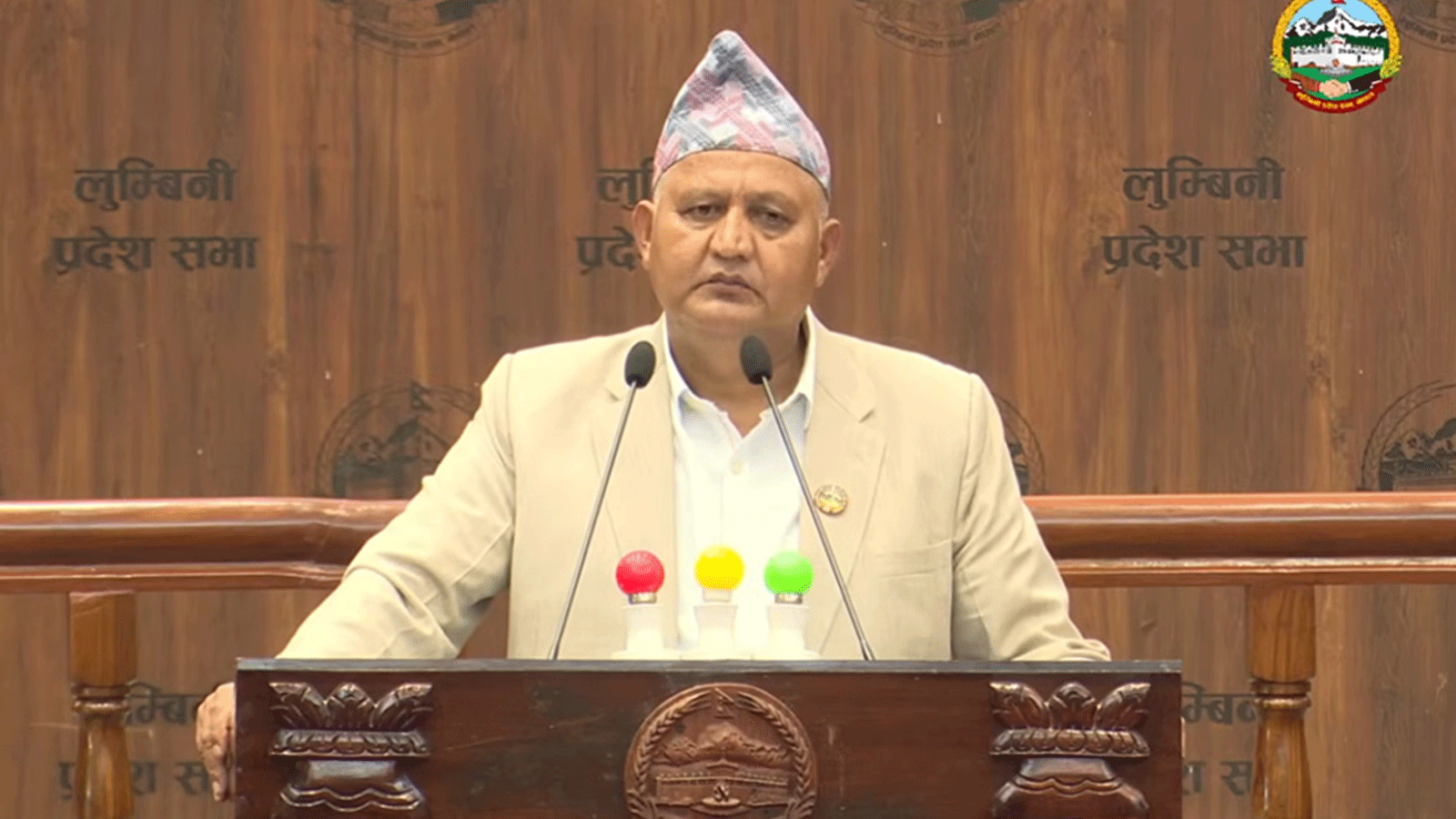 लुम्बिनी प्रदेशका मुख्यमन्त्री चेतनारायण आचार्यले  पाए विश्वासको मत