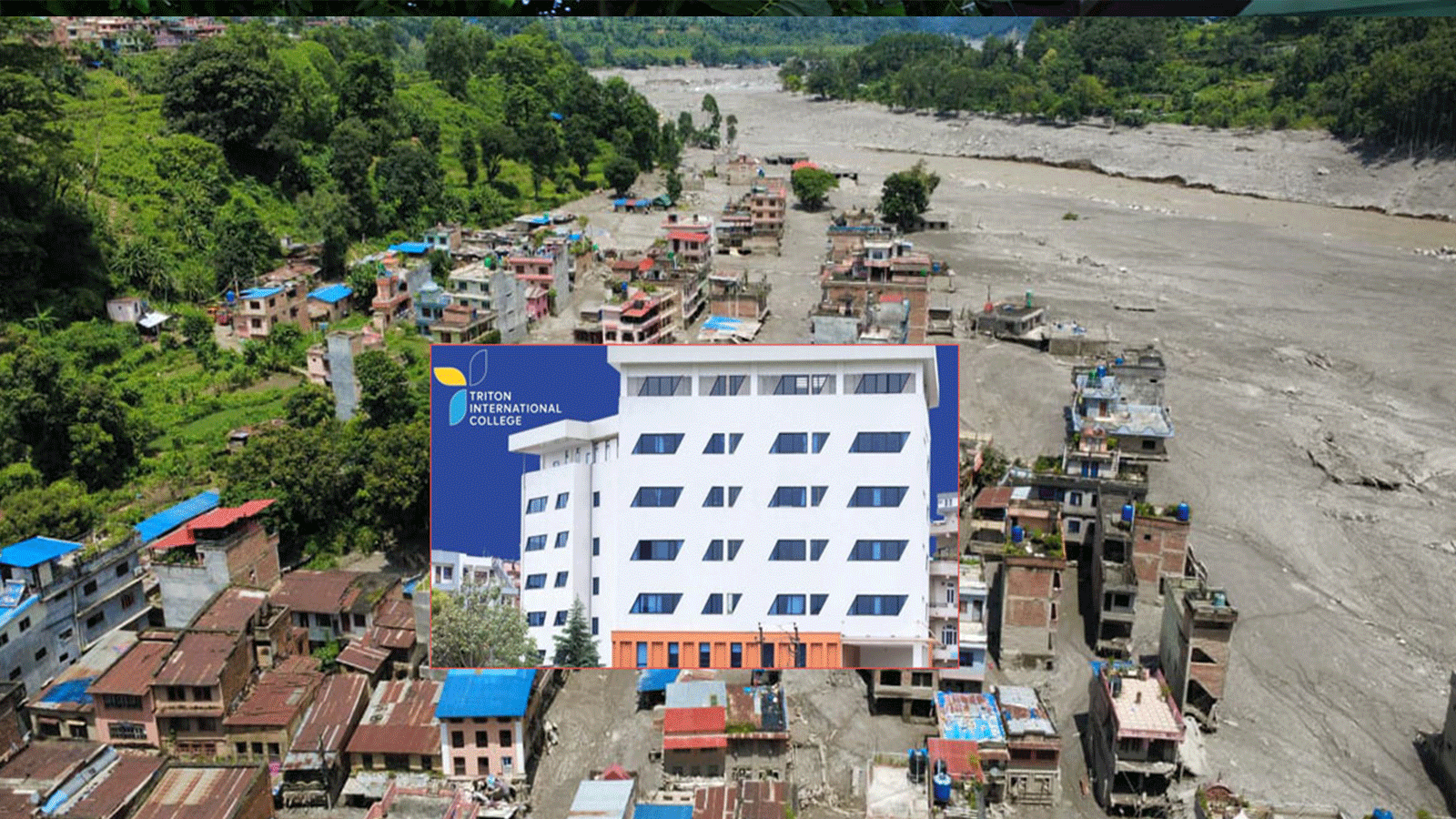 बाढी प्रभावितको राहतका लागि ट्रिटन कलेजद्वारा २ लाख २२ हजार सहयोग