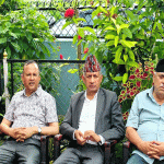 भोटेकोशी बाढीमा हराएका इञ्जिनियर परिवारलाई भेट्न पुगे शंकर पोखरेल