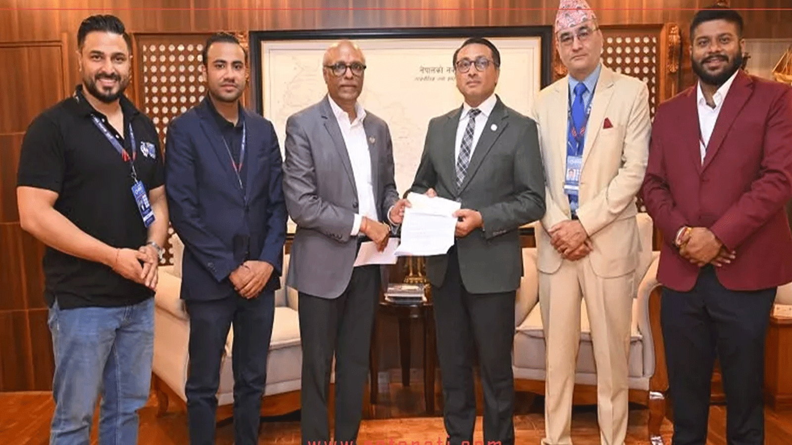 एनभीएलको टिकट बिक्रीबाट सङ्कलित ५ लाख ९० हजार प्रधानमन्त्री दैवी प्रकोप उद्धार कोषमा जम्मा