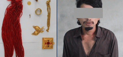 सुनका गरगहना चोरी गरेको आरोपमा एक जना पक्राउ