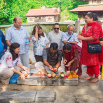 गौरीघाट–गुह्येश्वरी सडकमा परम्परागत शैलीमा ढुङ्गा छाप्ने काम सुरु